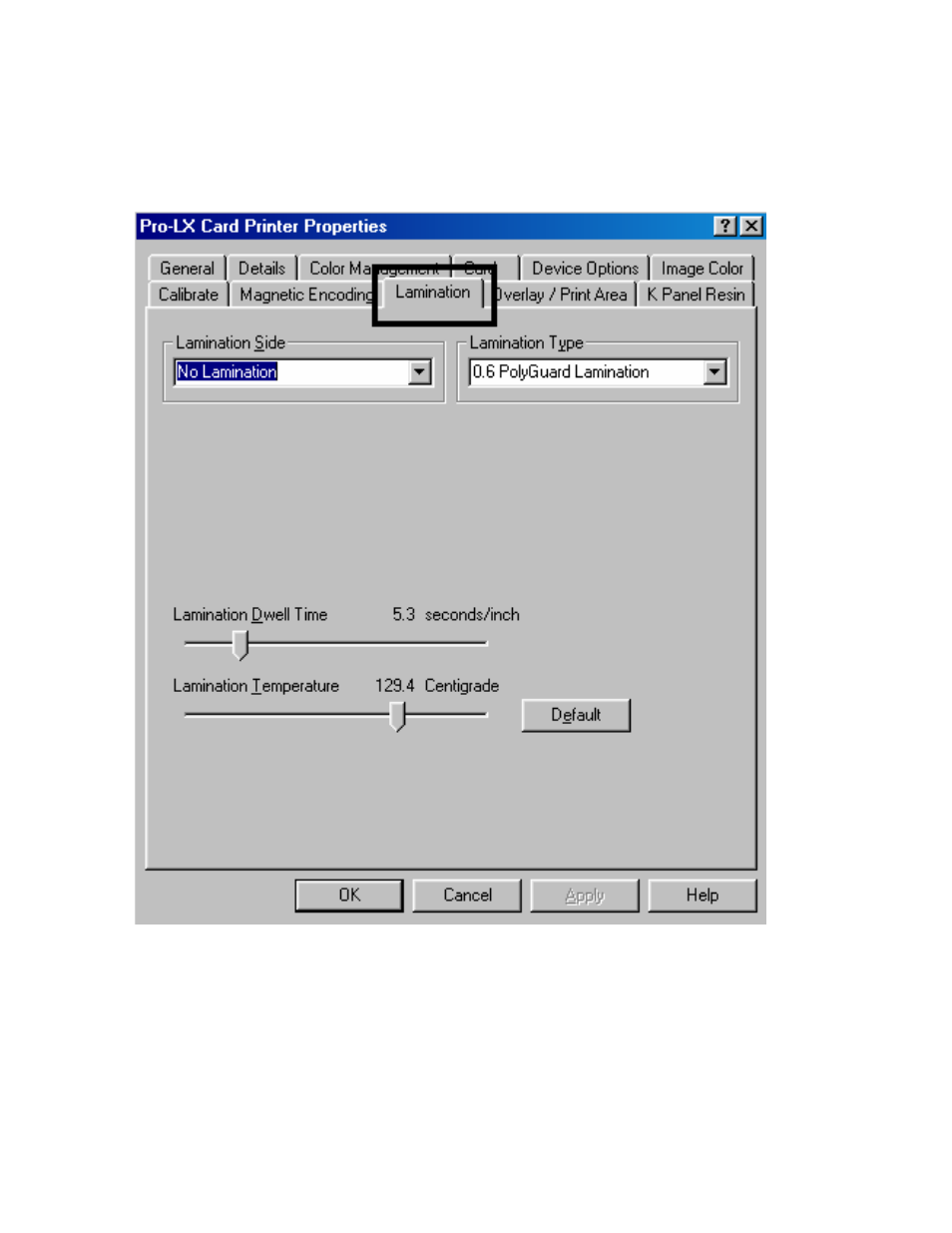 Using the lamination tab, Alled, On 2 | FARGO electronic Pro-LX Laminating Card Printer/Encoder User Manual | Page 134 / 228