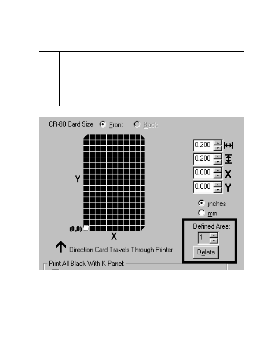 Using the defined area(s) function | FARGO electronic Pro-LX Laminating Card Printer/Encoder User Manual | Page 164 / 228