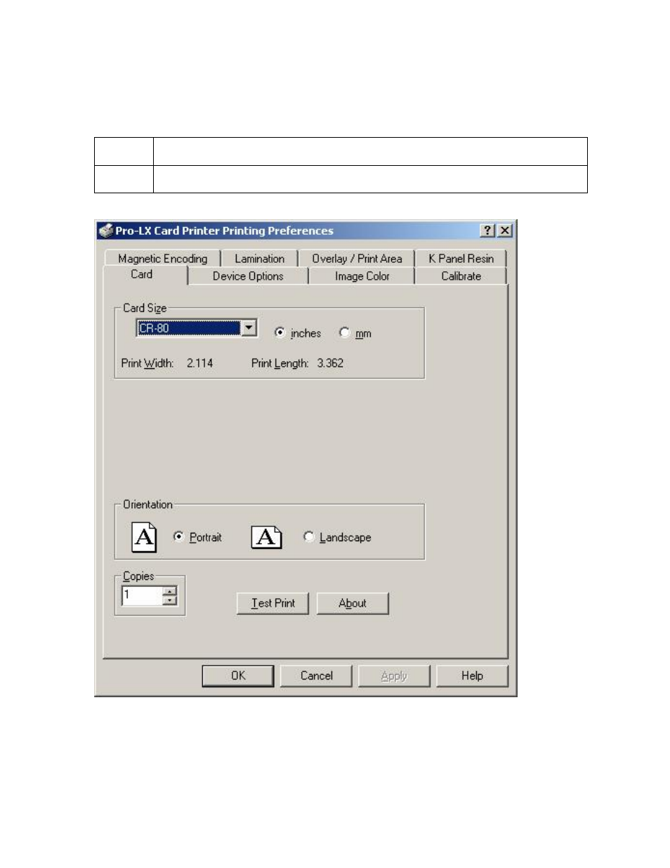 Clicking on the about button | FARGO electronic Pro-LX Laminating Card Printer/Encoder User Manual | Page 184 / 228