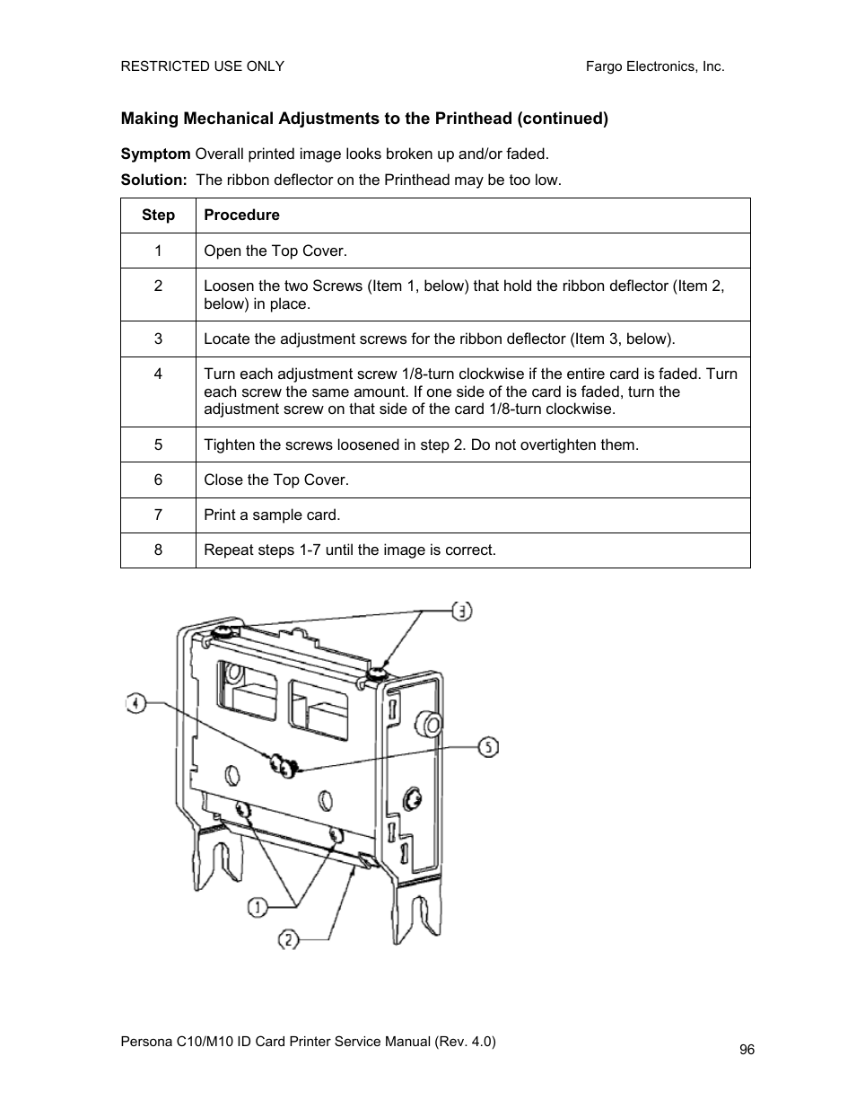 FARGO electronic PERSONA C10 User Manual | Page 96 / 178