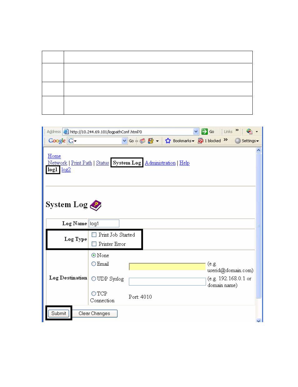 Selecting the log type | FARGO electronic HDPii User Manual | Page 145 / 373