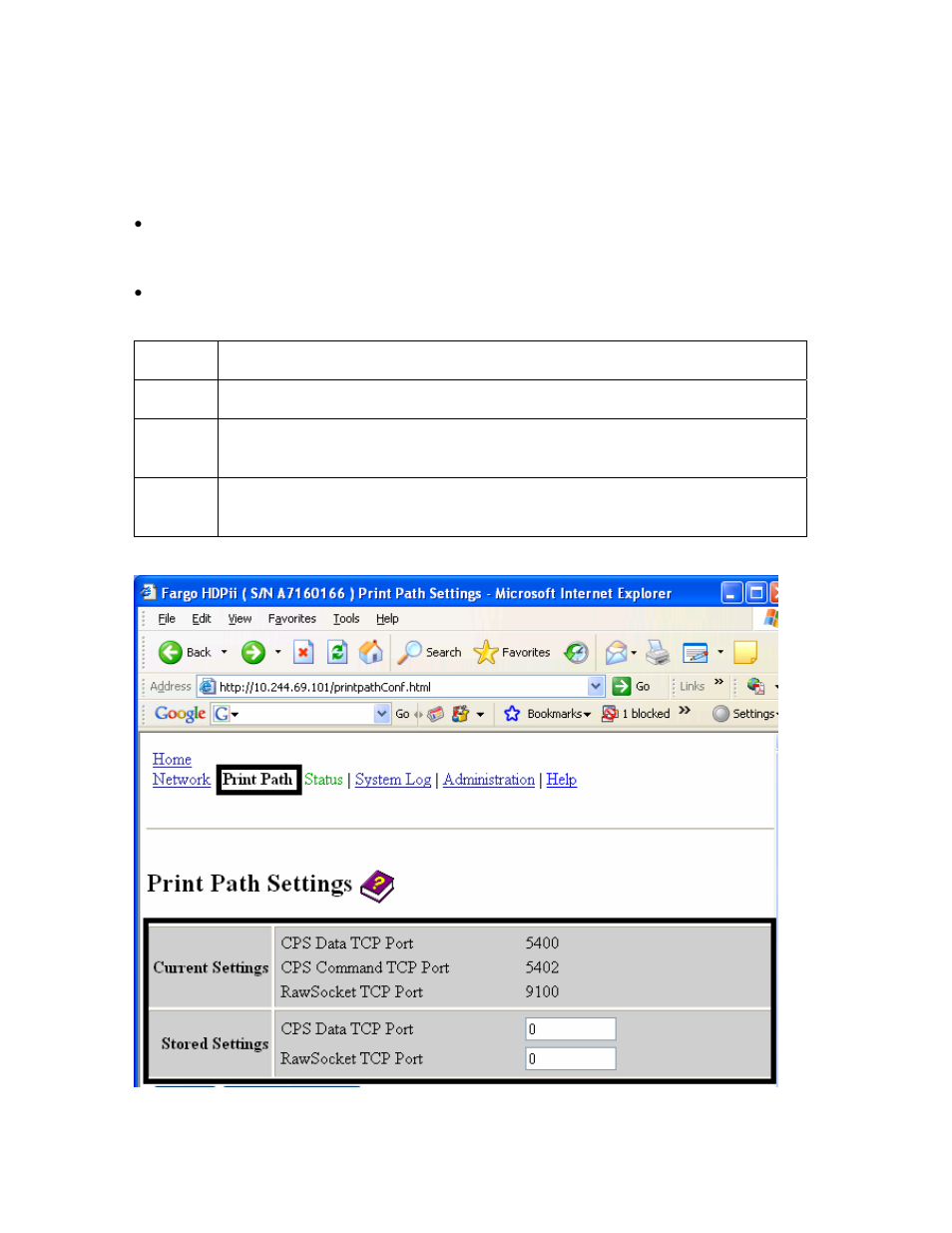 Using the print path page | FARGO electronic HDPii User Manual | Page 166 / 373