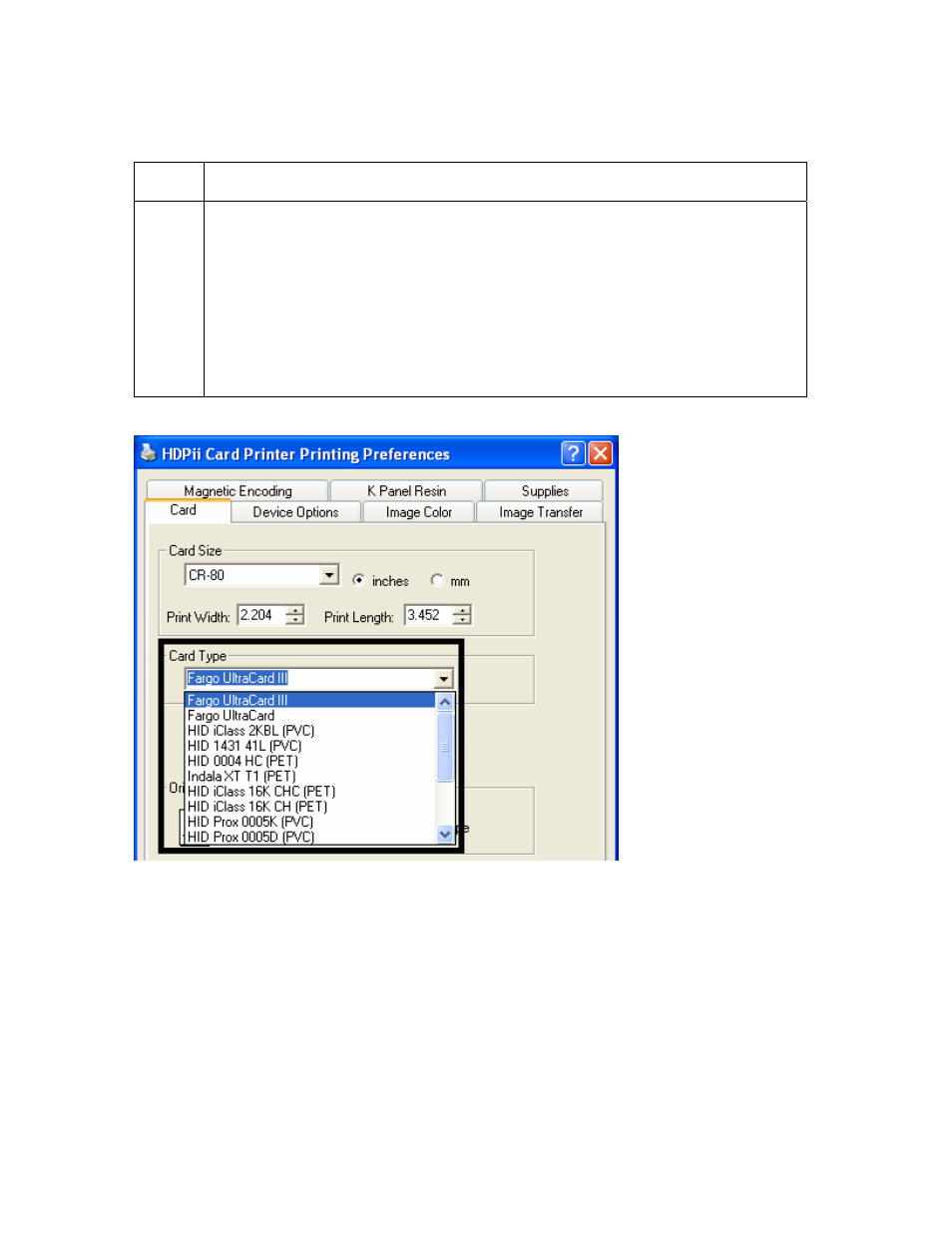 Selecting the card type (continued) | FARGO electronic HDPii User Manual | Page 202 / 373