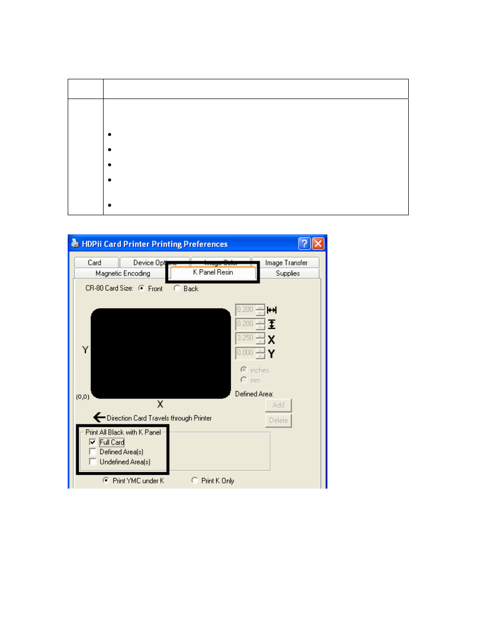 Selecting the full card, Selecting the full card -84 | FARGO electronic HDPii User Manual | Page 271 / 373