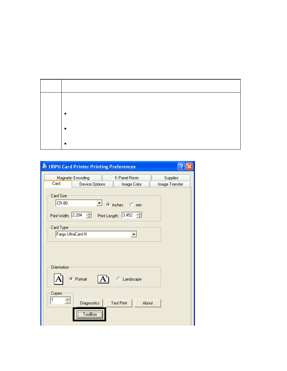 Section 9: toolbox, Accessing the toolbox, Section 9: toolbox -16 | Accessing the toolbox -16 | FARGO electronic HDPii User Manual | Page 297 / 373