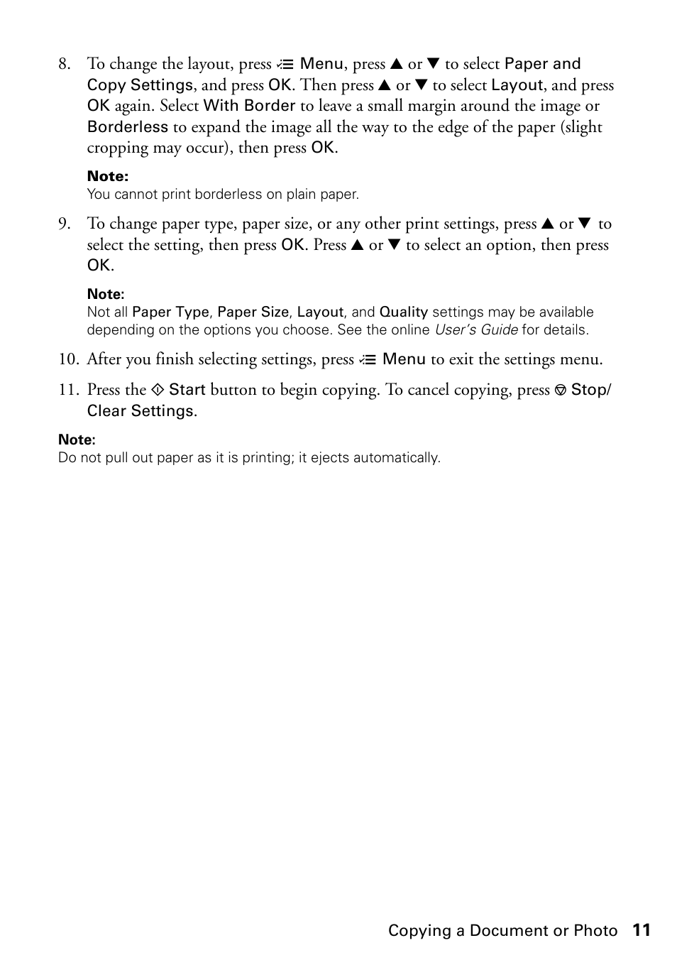 FARGO electronic STYLUS NX625 User Manual | Page 11 / 60