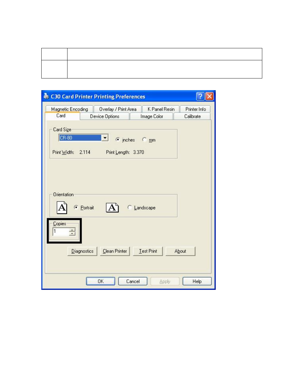 Selecting the number of copies -8, Selecting the number of copies | FARGO electronic C30 User Manual | Page 115 / 298