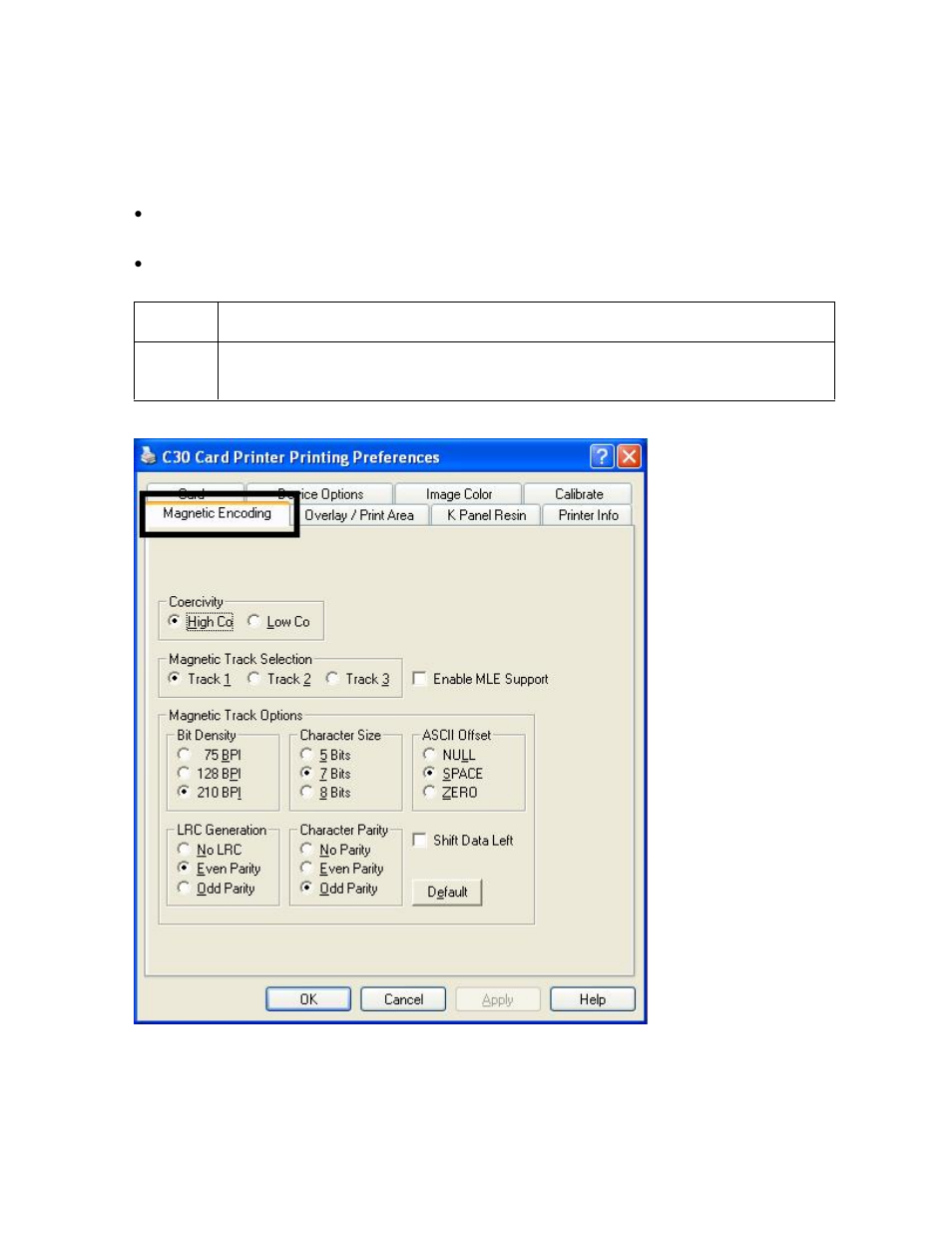 Using the magnetic encoding tab (persona c30), Using the magnetic encoding tab (persona c30) -37 | FARGO electronic C30 User Manual | Page 144 / 298