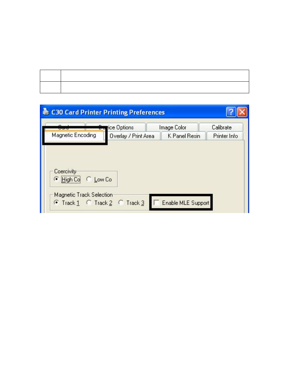 Reviewing the enable mle support checkbox -43, Reviewing the enable mle support checkbox | FARGO electronic C30 User Manual | Page 150 / 298