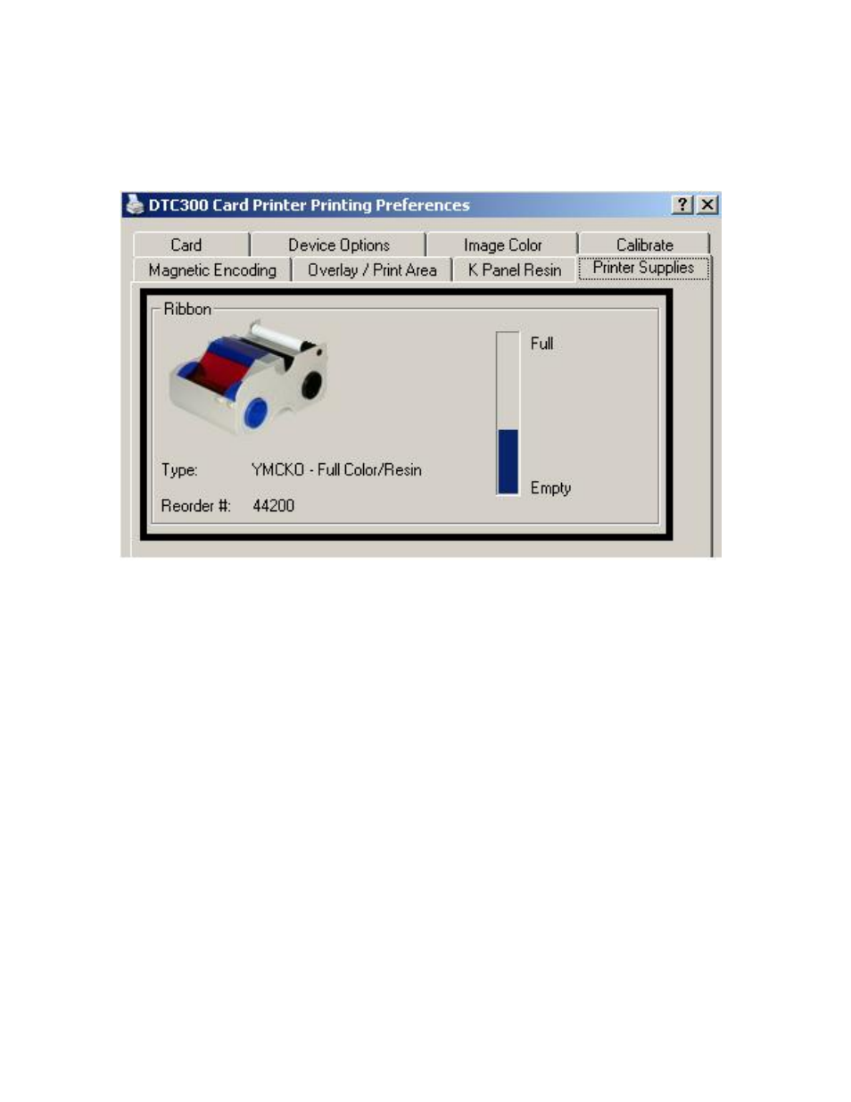 Using the printer information tab (persona c30) | FARGO electronic C30 User Manual | Page 196 / 298