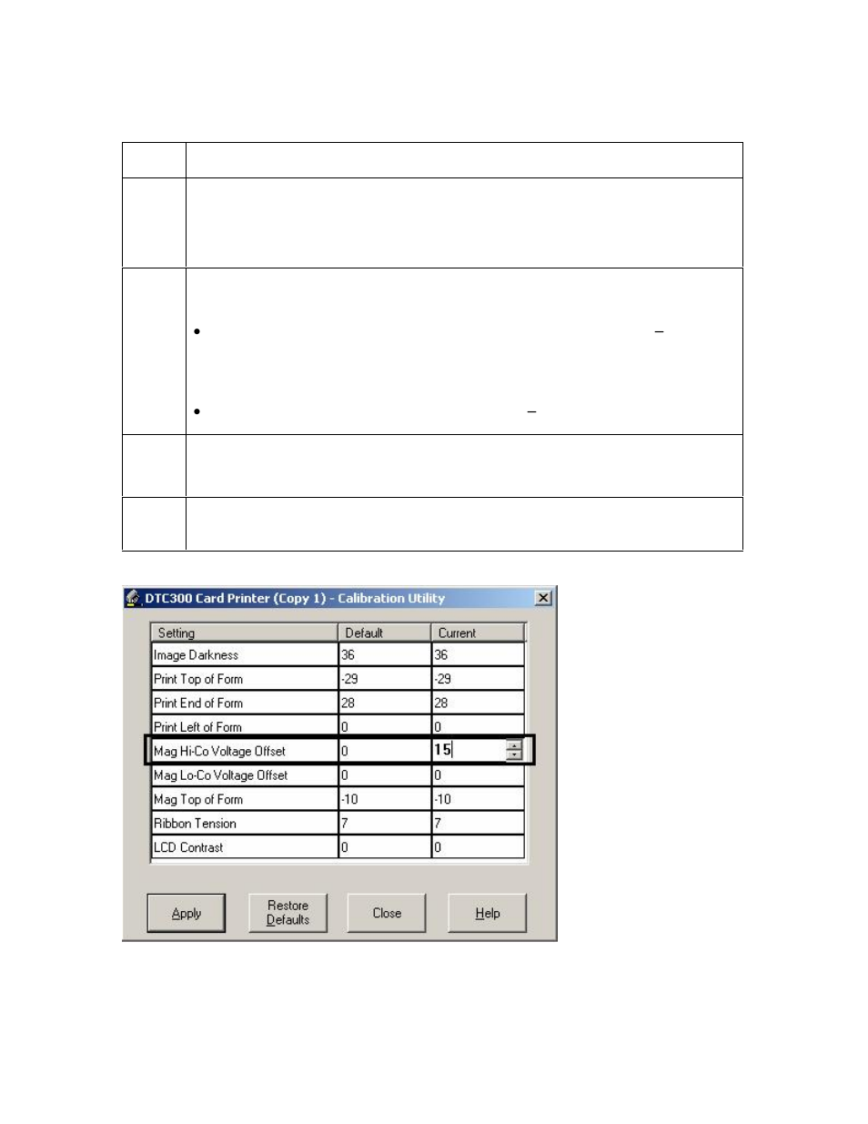 Adjusting the hi-co voltage offset -98, Adjusting the hi-co voltage offset | FARGO electronic C30 User Manual | Page 205 / 298