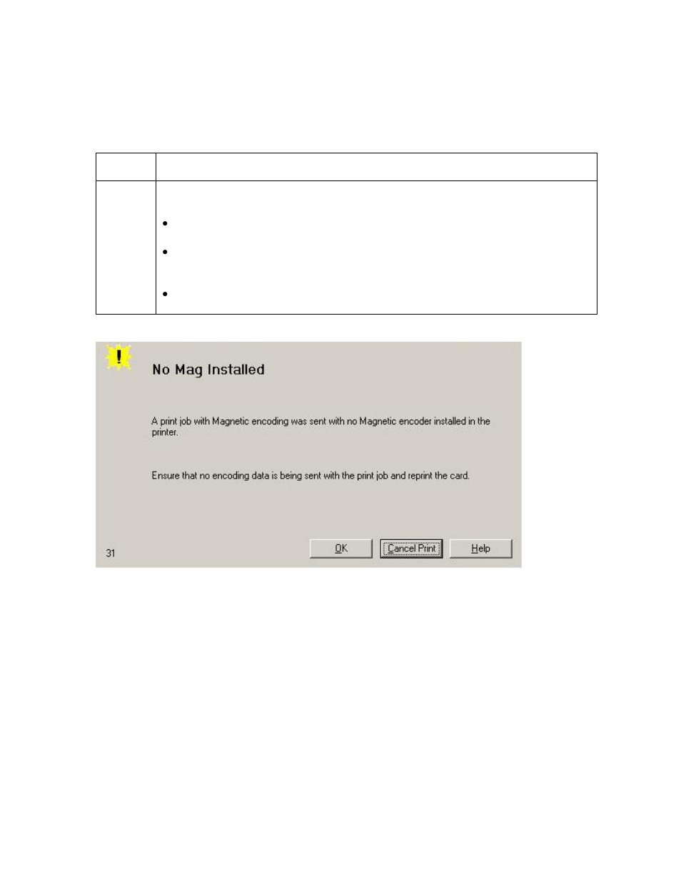 Resolving the no mag installed error -15, Resolving the no mag installed error | FARGO electronic C30 User Manual | Page 68 / 298