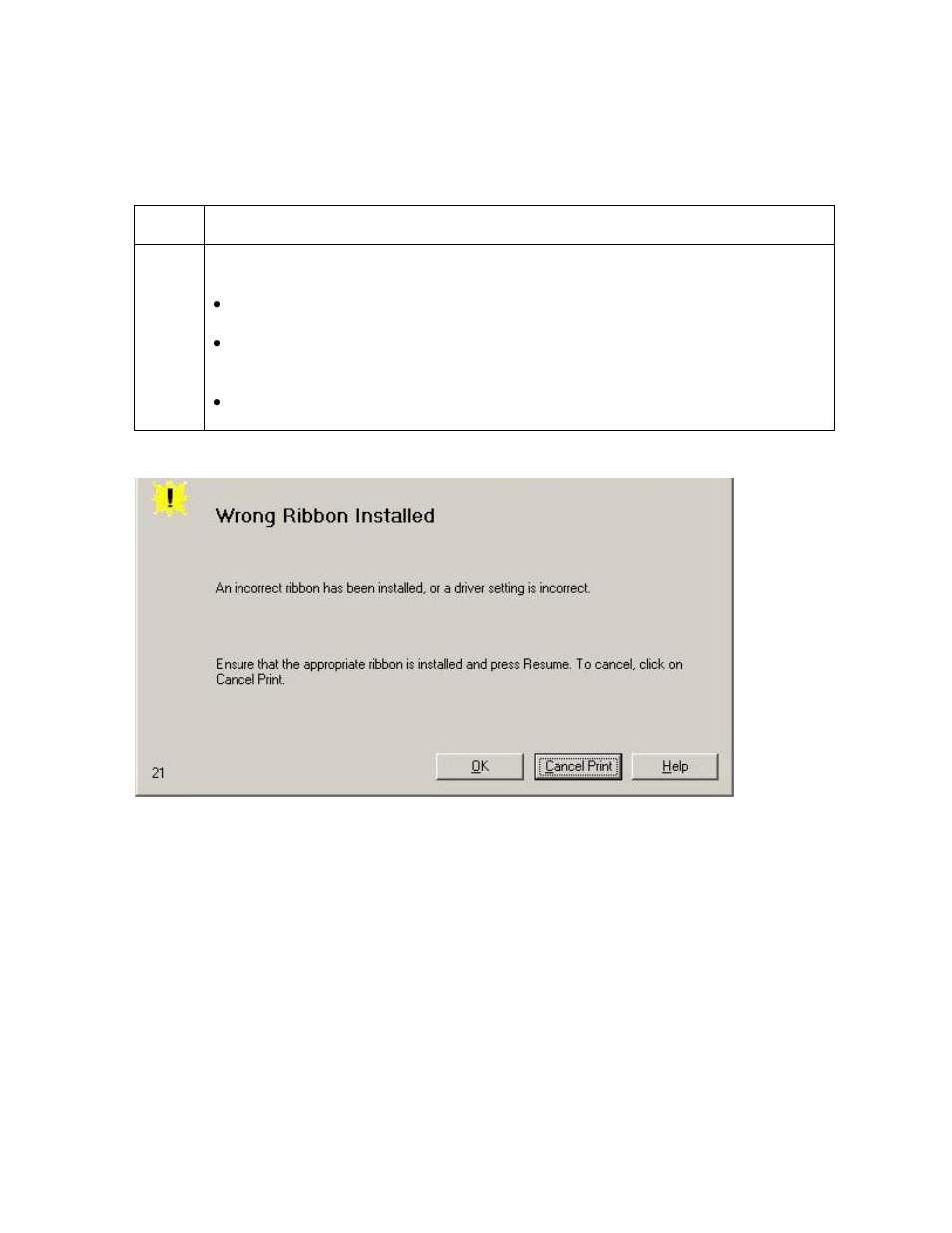 Resolving a wrong ribbon error -26, Resolving a wrong ribbon error | FARGO electronic C30 User Manual | Page 79 / 298