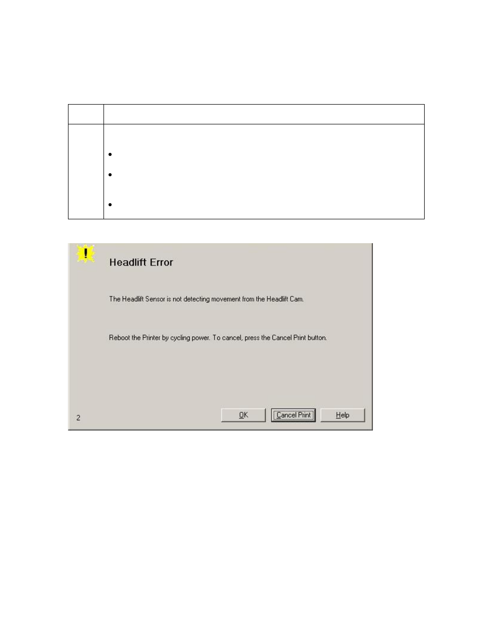 Resolving a headlift motor or sensor error -30, Resolving a headlift motor or sensor error | FARGO electronic C30 User Manual | Page 83 / 298