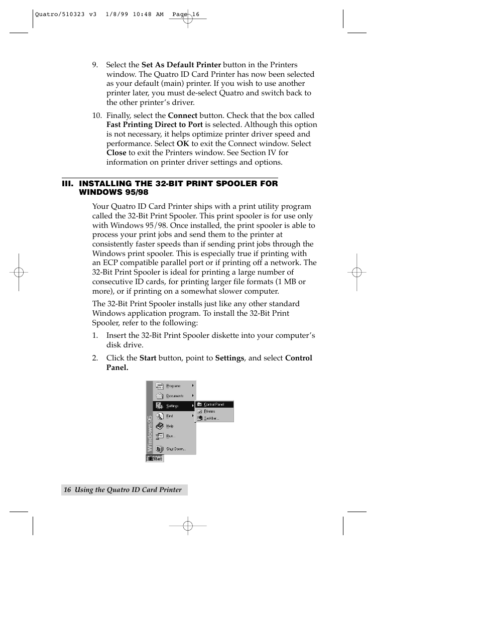 FARGO electronic Quatro ID Card Printer User Manual | Page 20 / 56