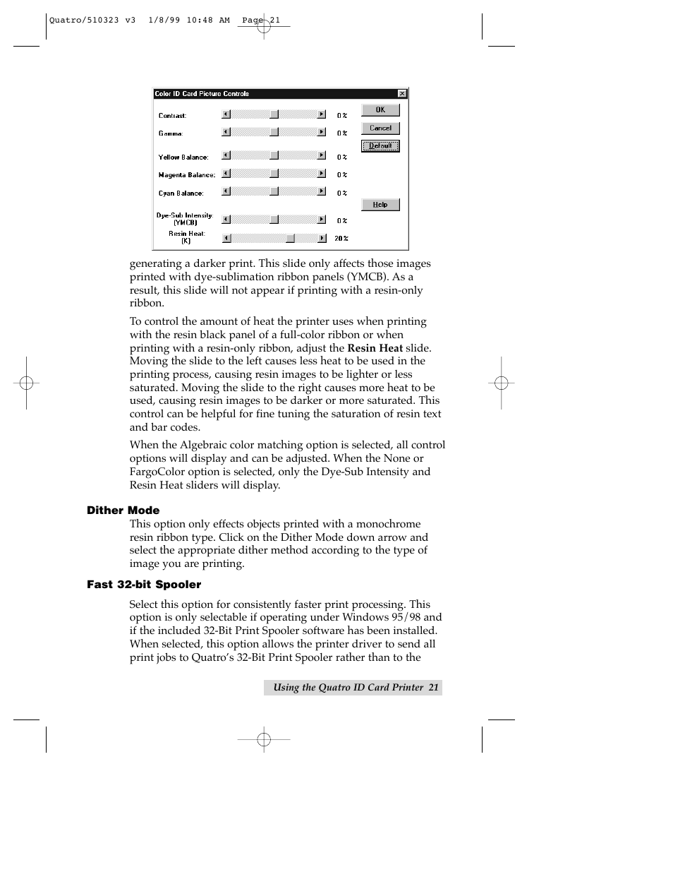 FARGO electronic Quatro ID Card Printer User Manual | Page 25 / 56