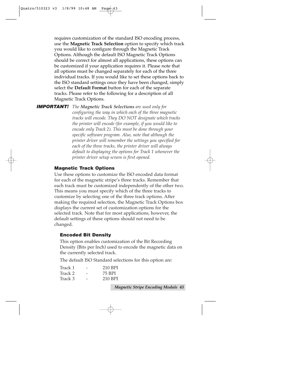 FARGO electronic Quatro ID Card Printer User Manual | Page 47 / 56