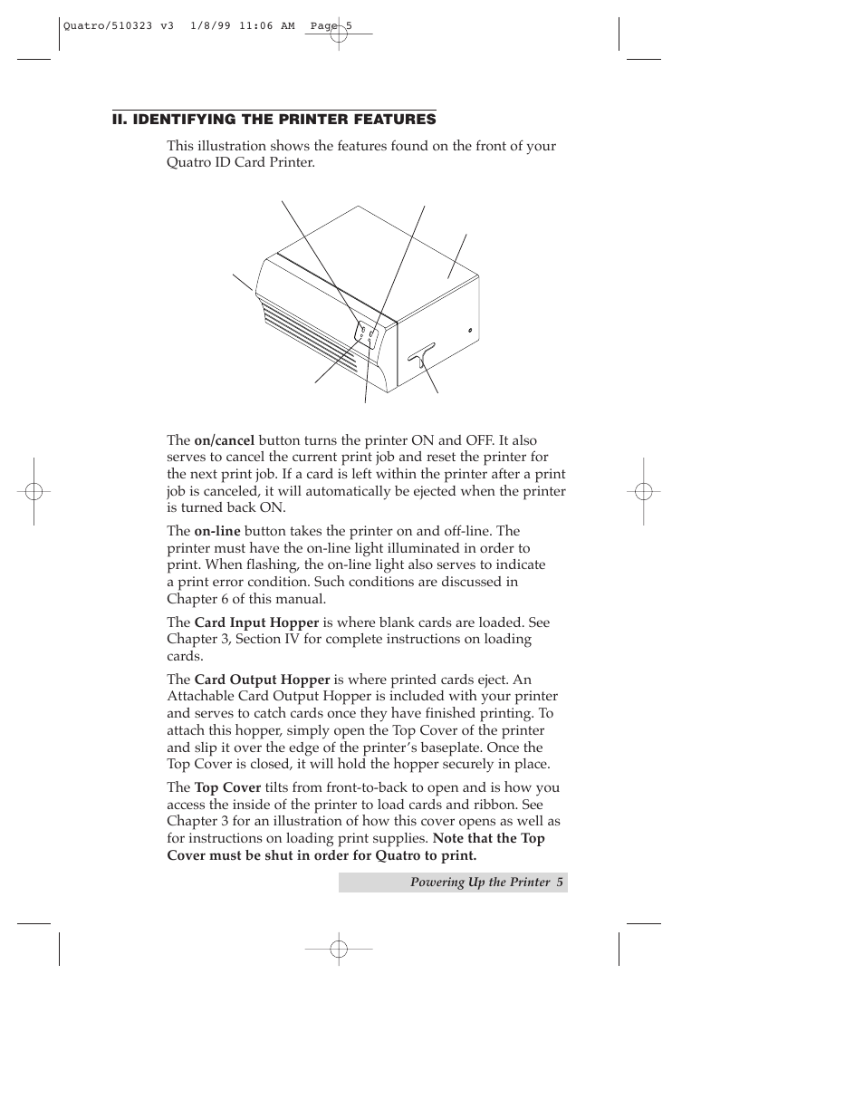 FARGO electronic Quatro ID Card Printer User Manual | Page 9 / 56