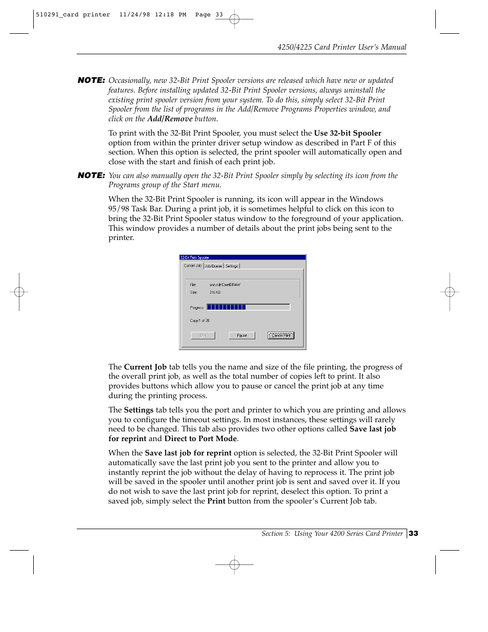 FARGO electronic Card Printer User Manual | Page 38 / 96