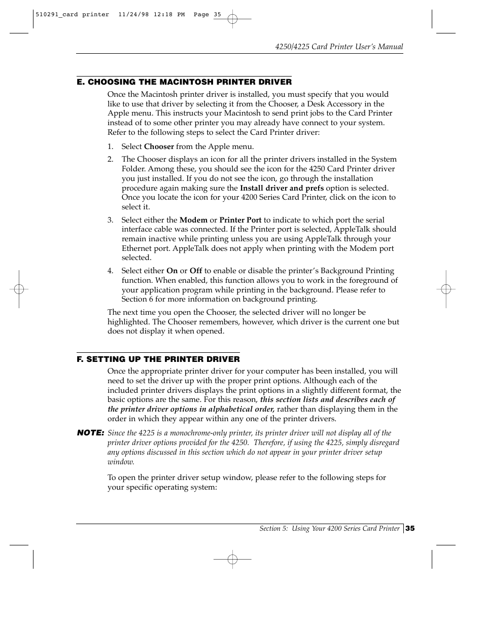 FARGO electronic Card Printer User Manual | Page 40 / 96