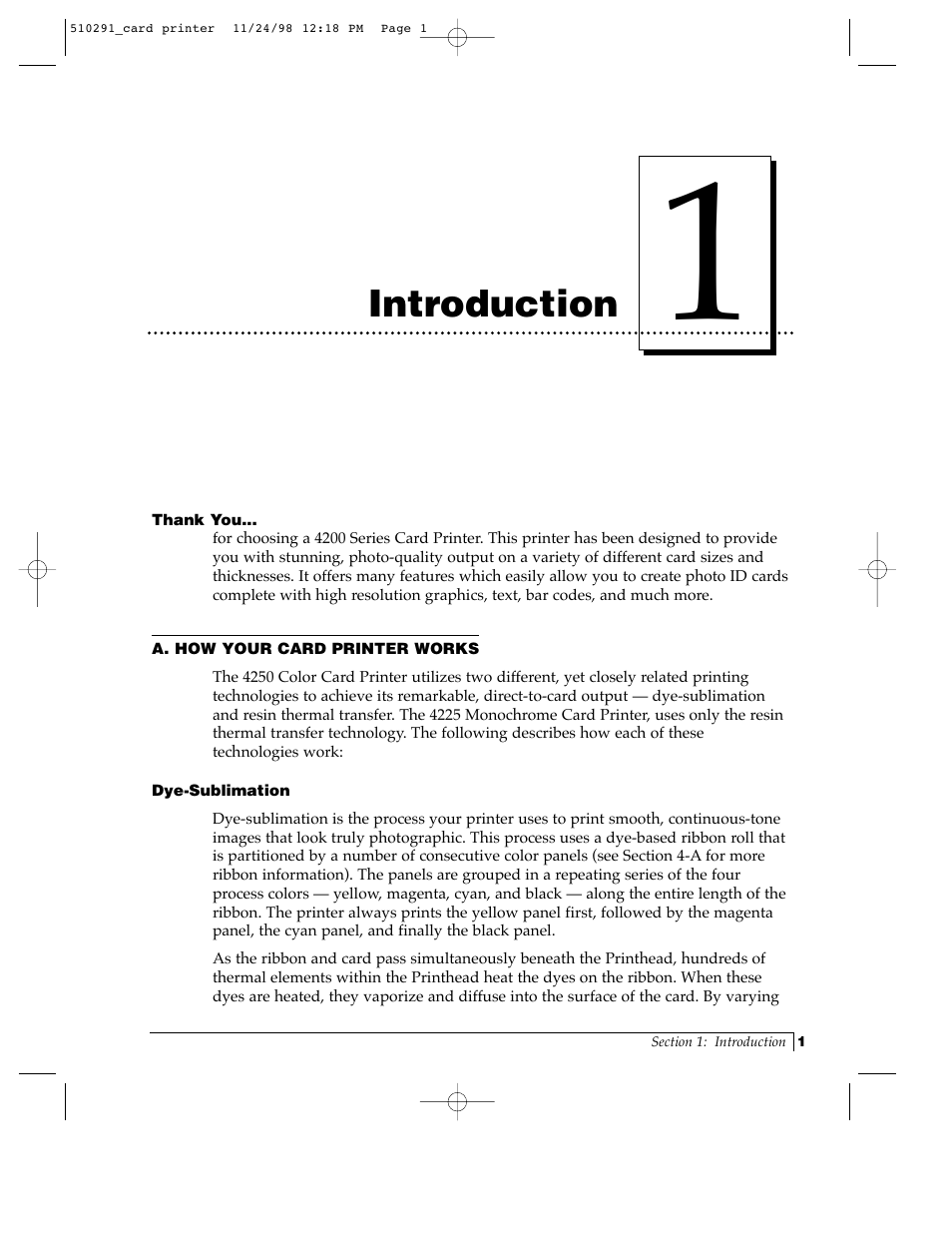 Introduction | FARGO electronic Card Printer User Manual | Page 6 / 96