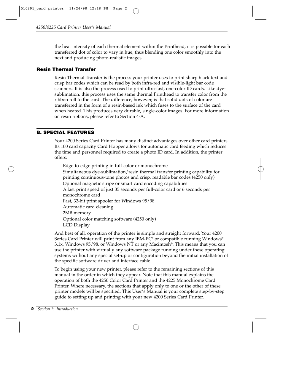 FARGO electronic Card Printer User Manual | Page 7 / 96