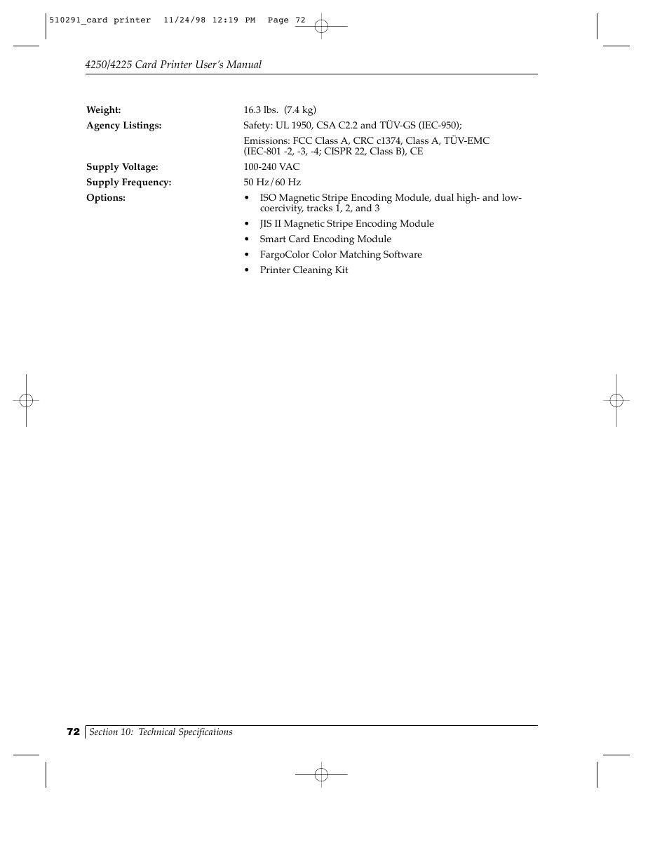 FARGO electronic Card Printer User Manual | Page 77 / 96
