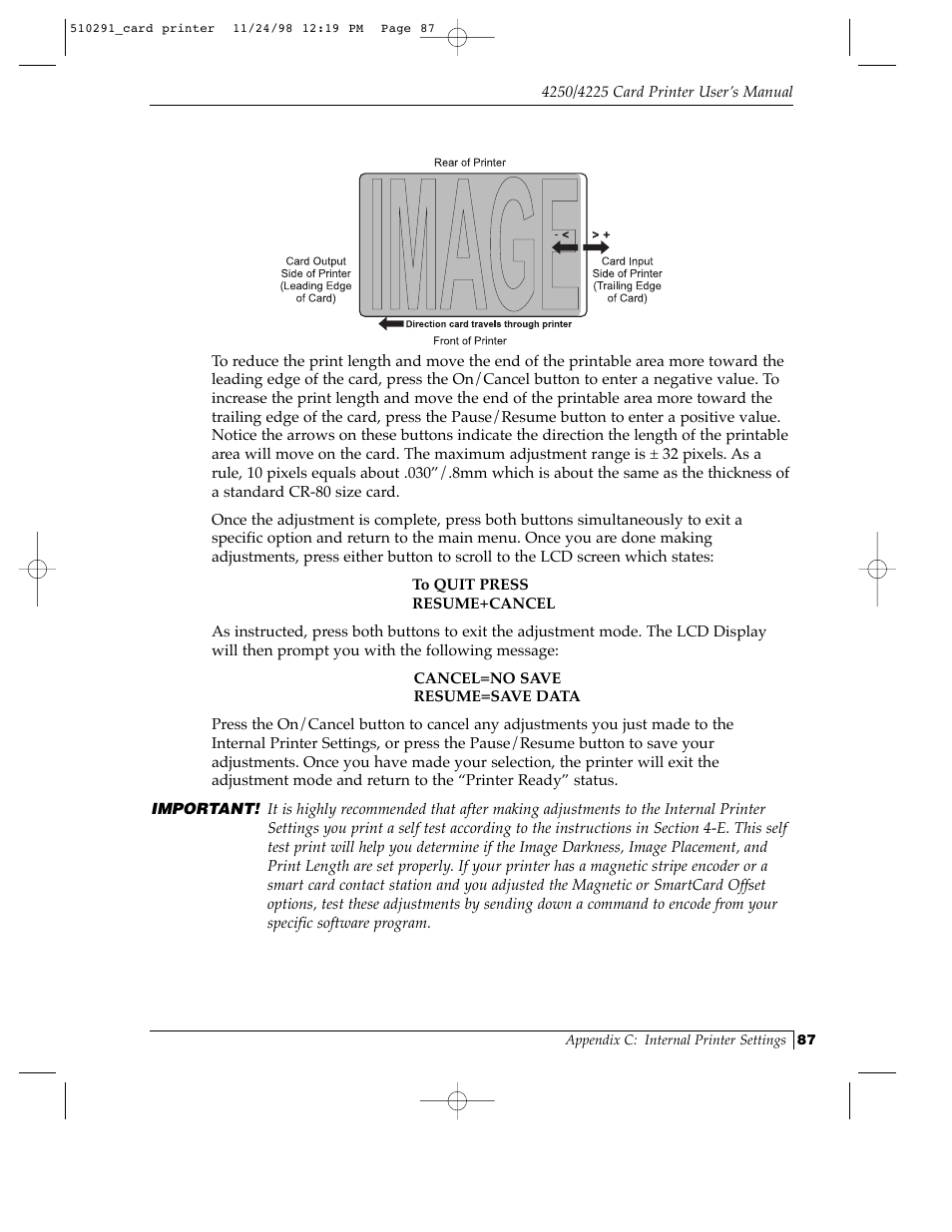 FARGO electronic Card Printer User Manual | Page 92 / 96