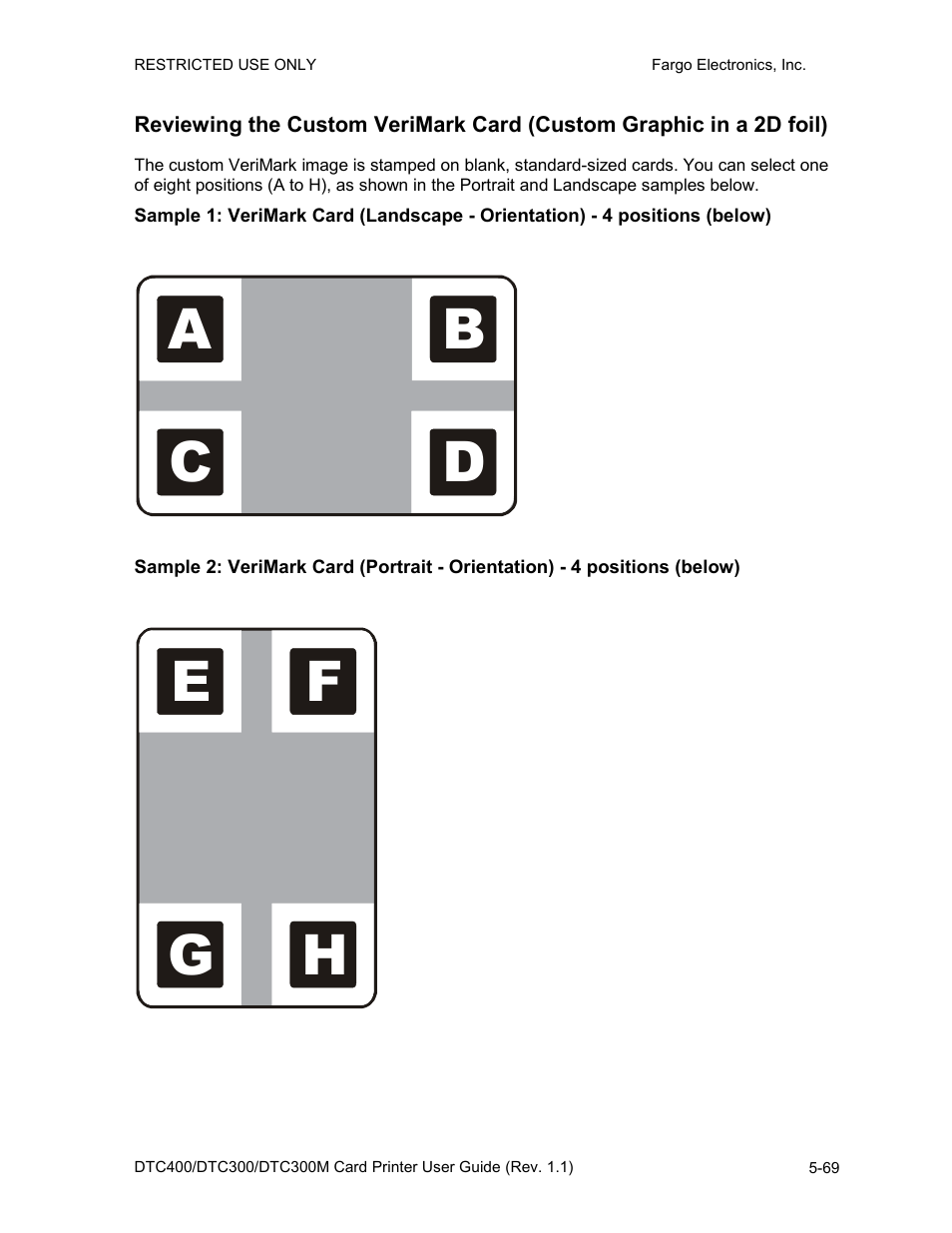 Ad b c, Fe g h | FARGO electronic DTC400 User Manual | Page 179 / 278