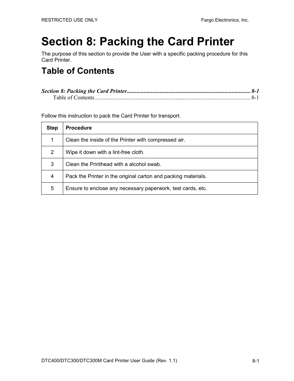FARGO electronic DTC400 User Manual | Page 215 / 278