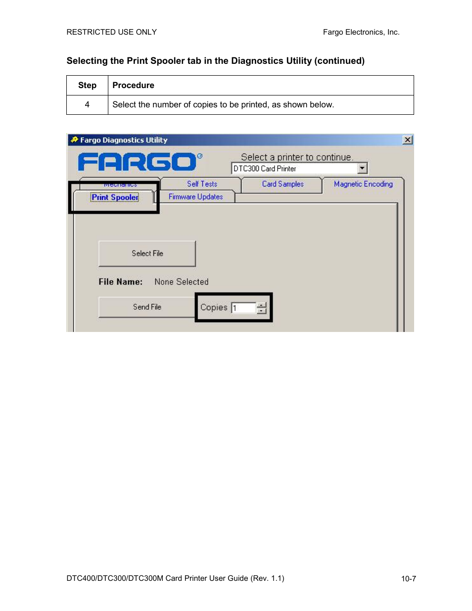 FARGO electronic DTC400 User Manual | Page 225 / 278