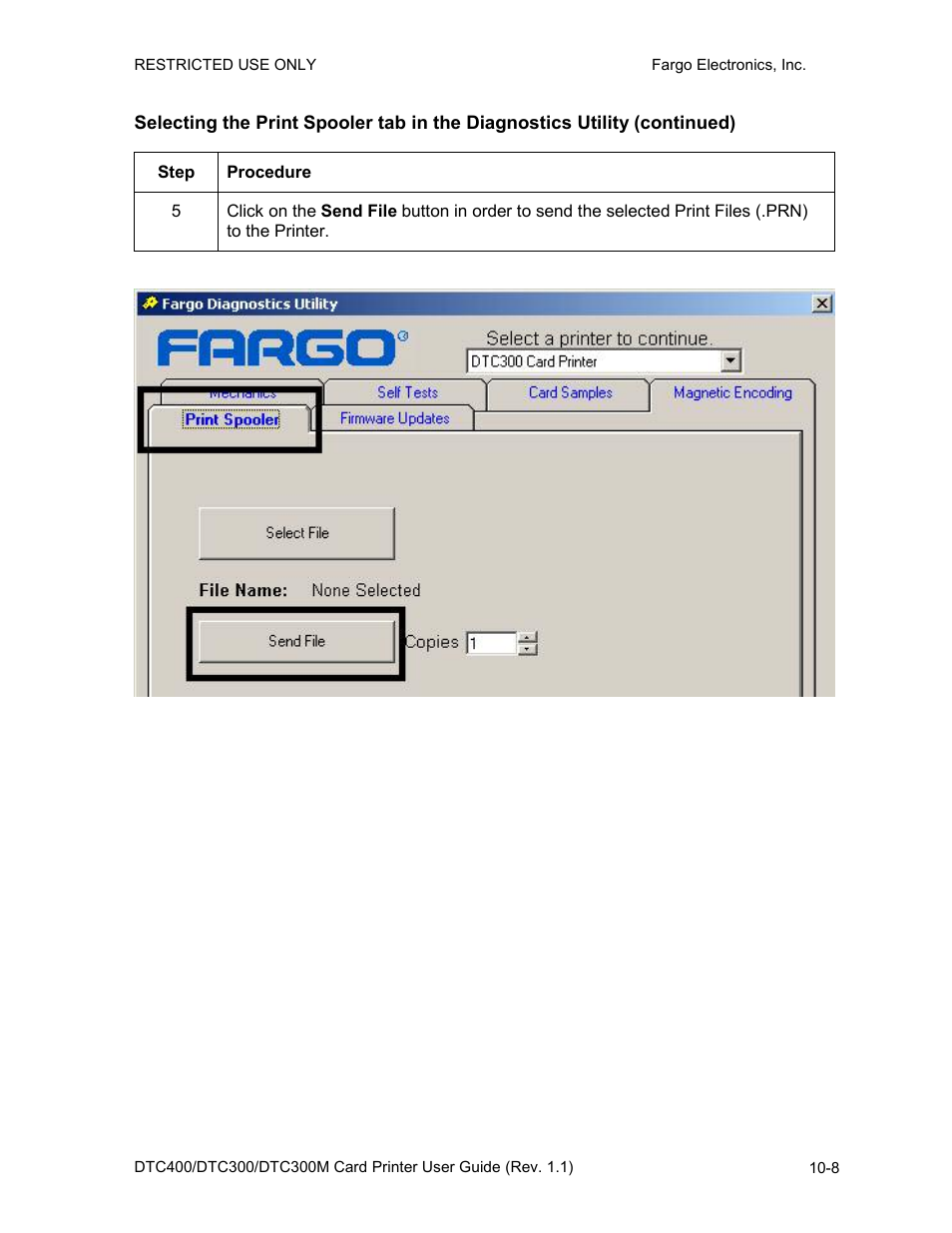 FARGO electronic DTC400 User Manual | Page 226 / 278