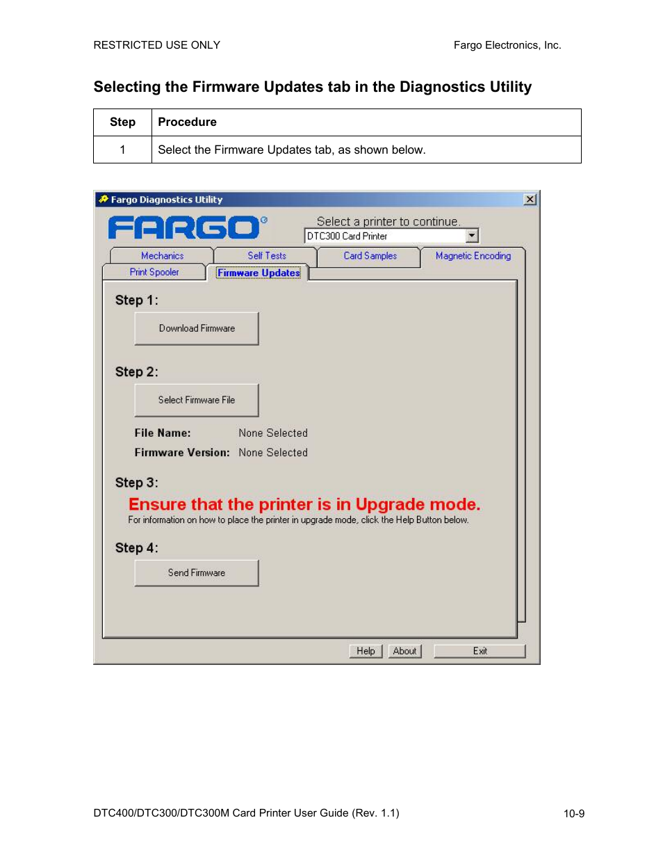 FARGO electronic DTC400 User Manual | Page 227 / 278