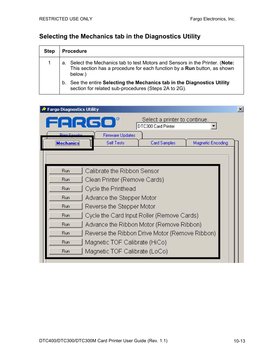 FARGO electronic DTC400 User Manual | Page 231 / 278