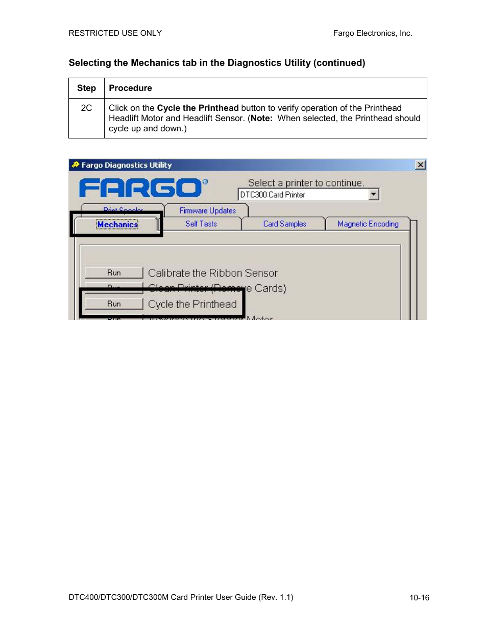 FARGO electronic DTC400 User Manual | Page 234 / 278