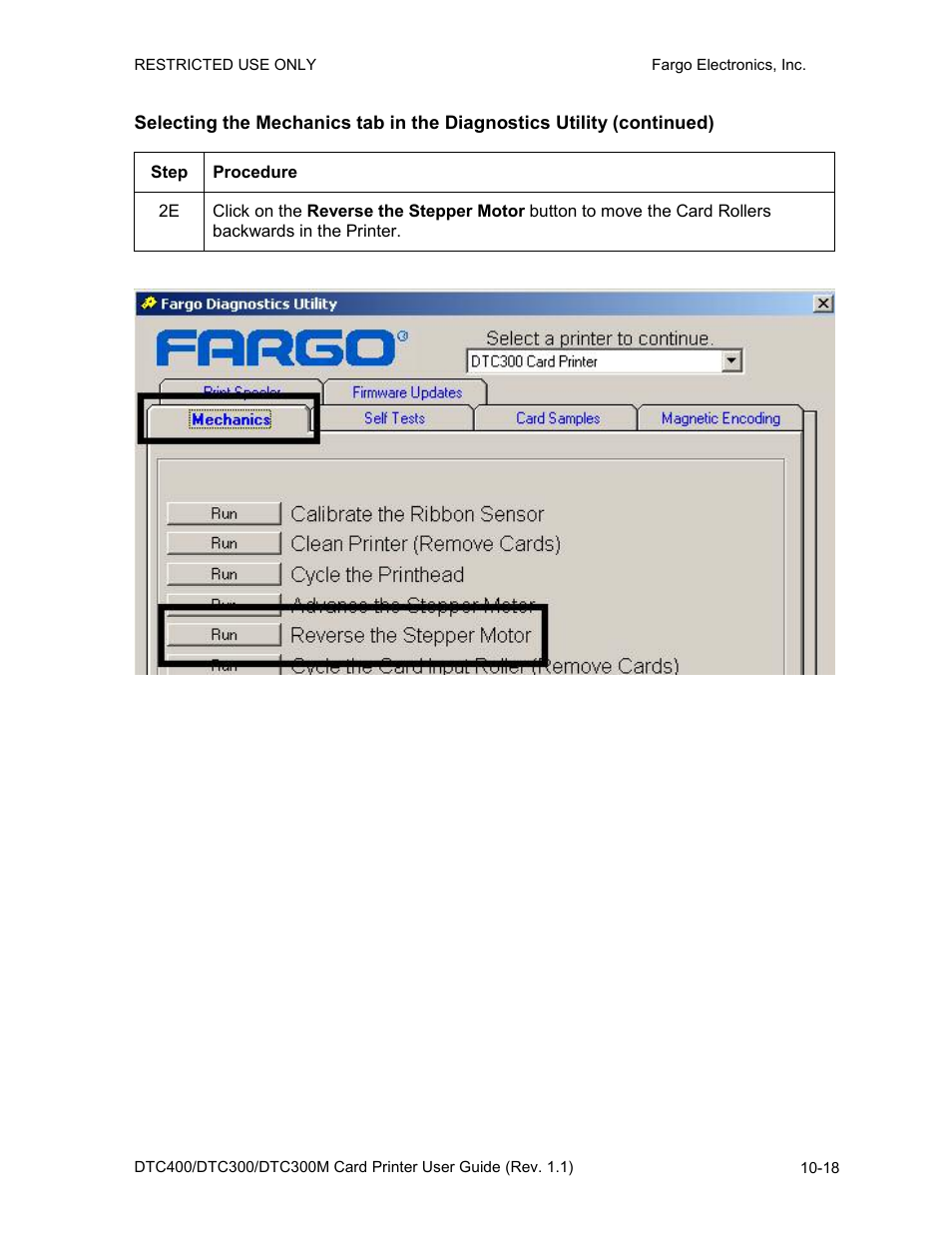 FARGO electronic DTC400 User Manual | Page 236 / 278