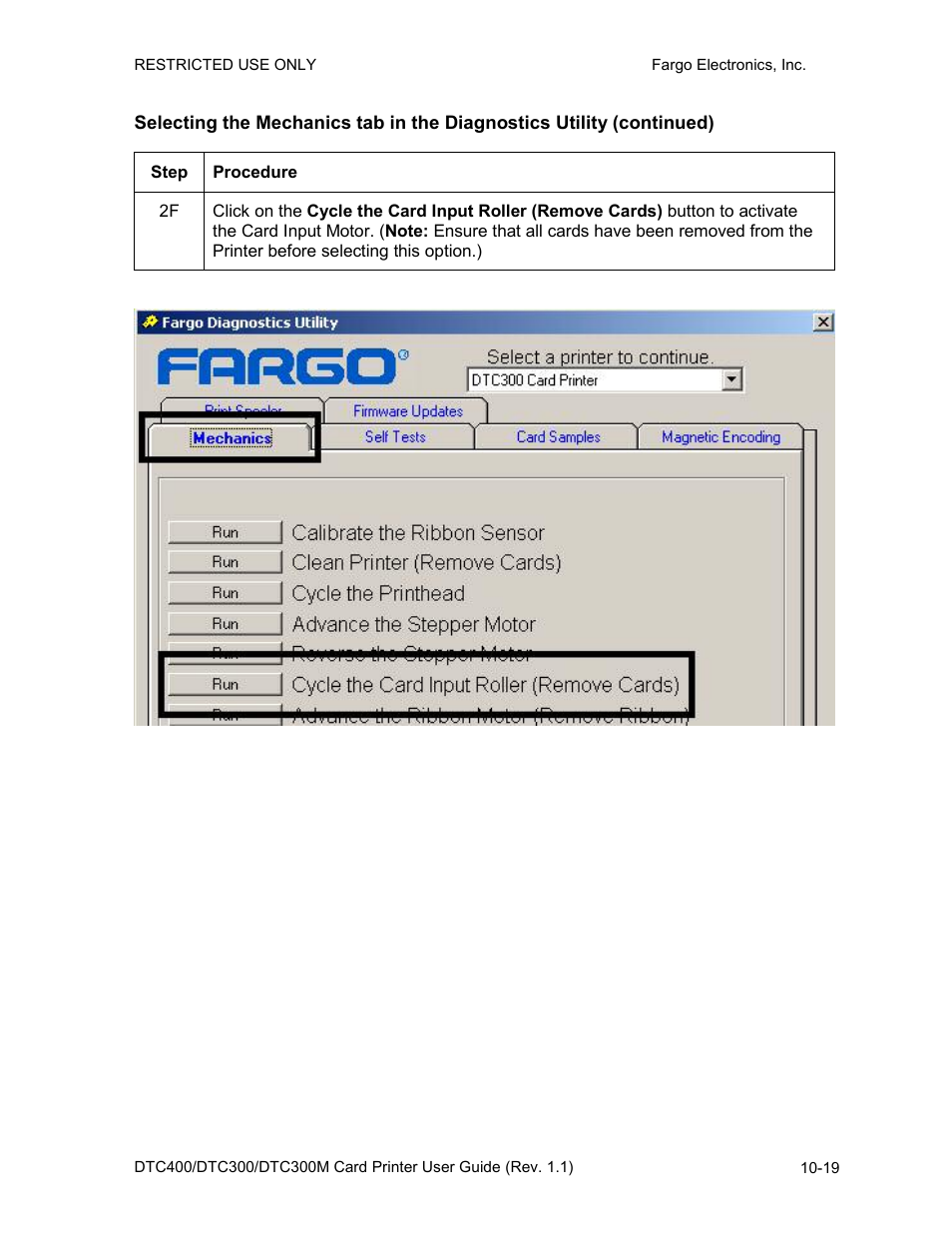 FARGO electronic DTC400 User Manual | Page 237 / 278