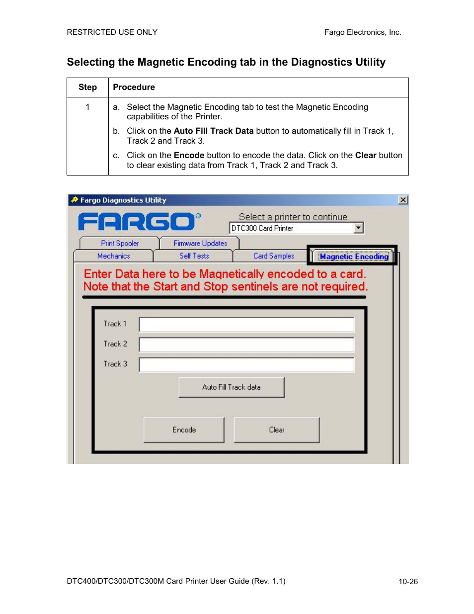 FARGO electronic DTC400 User Manual | Page 244 / 278