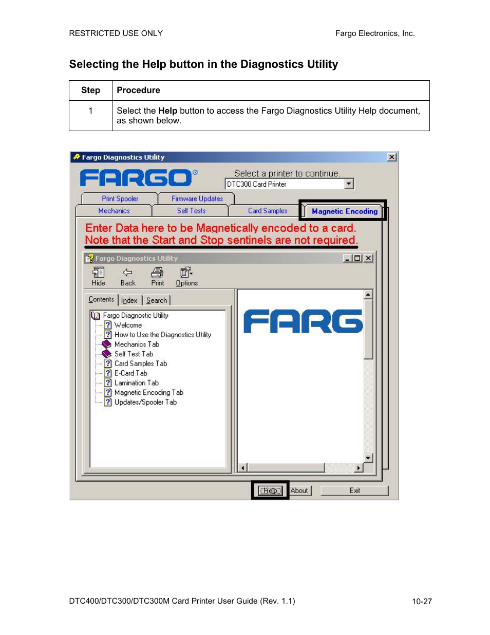 FARGO electronic DTC400 User Manual | Page 245 / 278