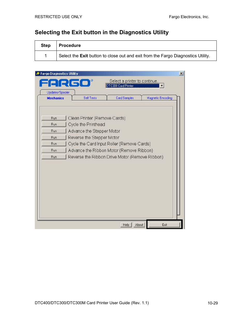FARGO electronic DTC400 User Manual | Page 247 / 278