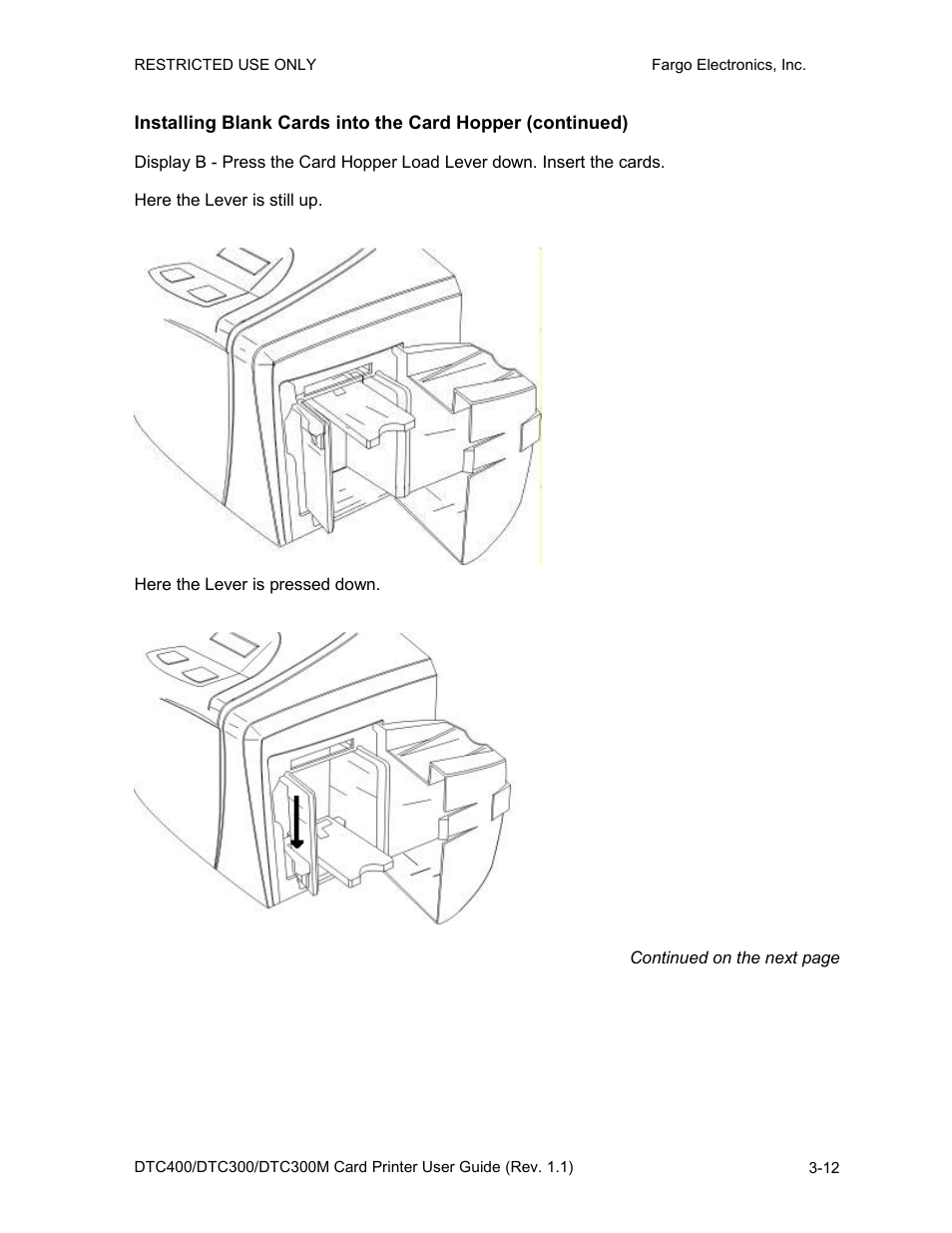 FARGO electronic DTC400 User Manual | Page 40 / 278