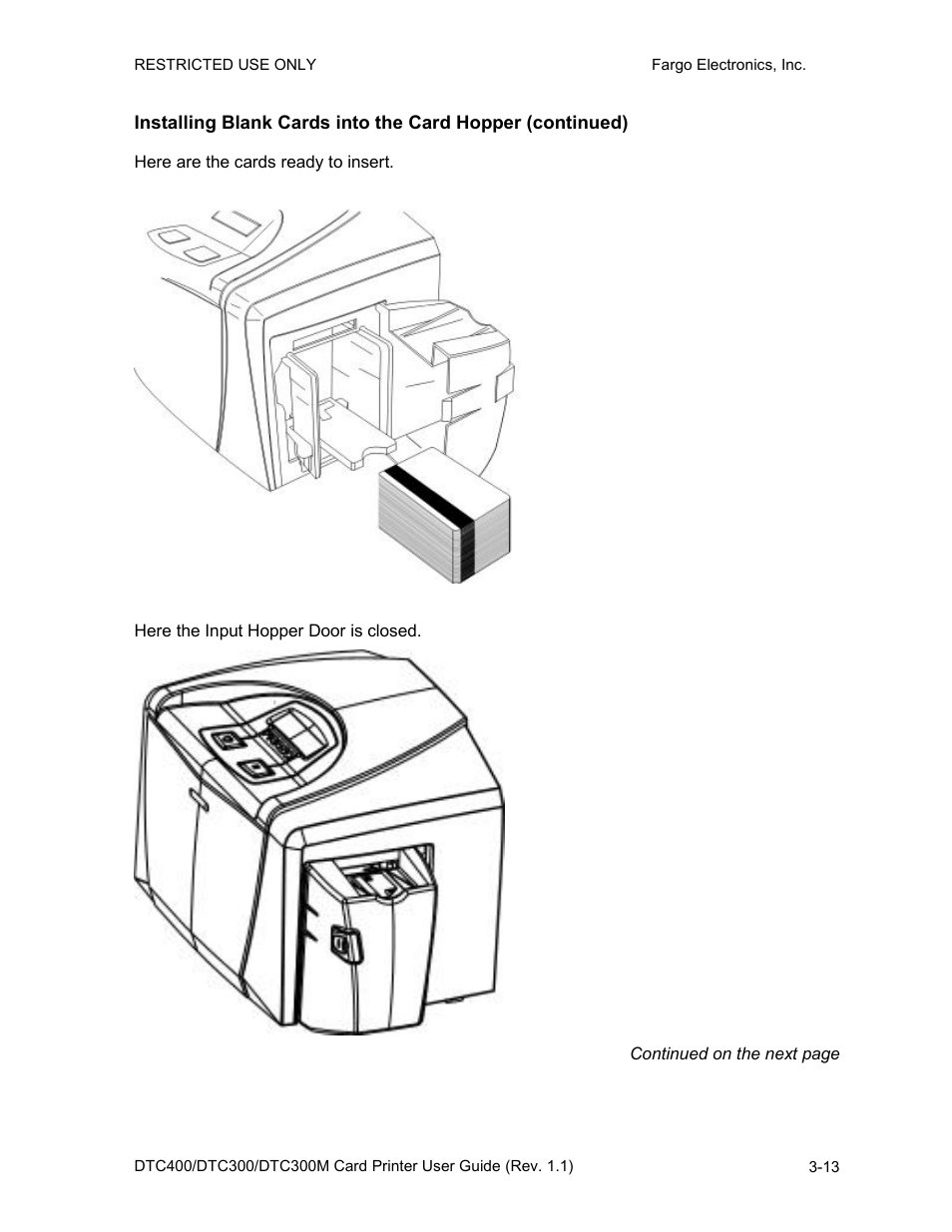 FARGO electronic DTC400 User Manual | Page 41 / 278