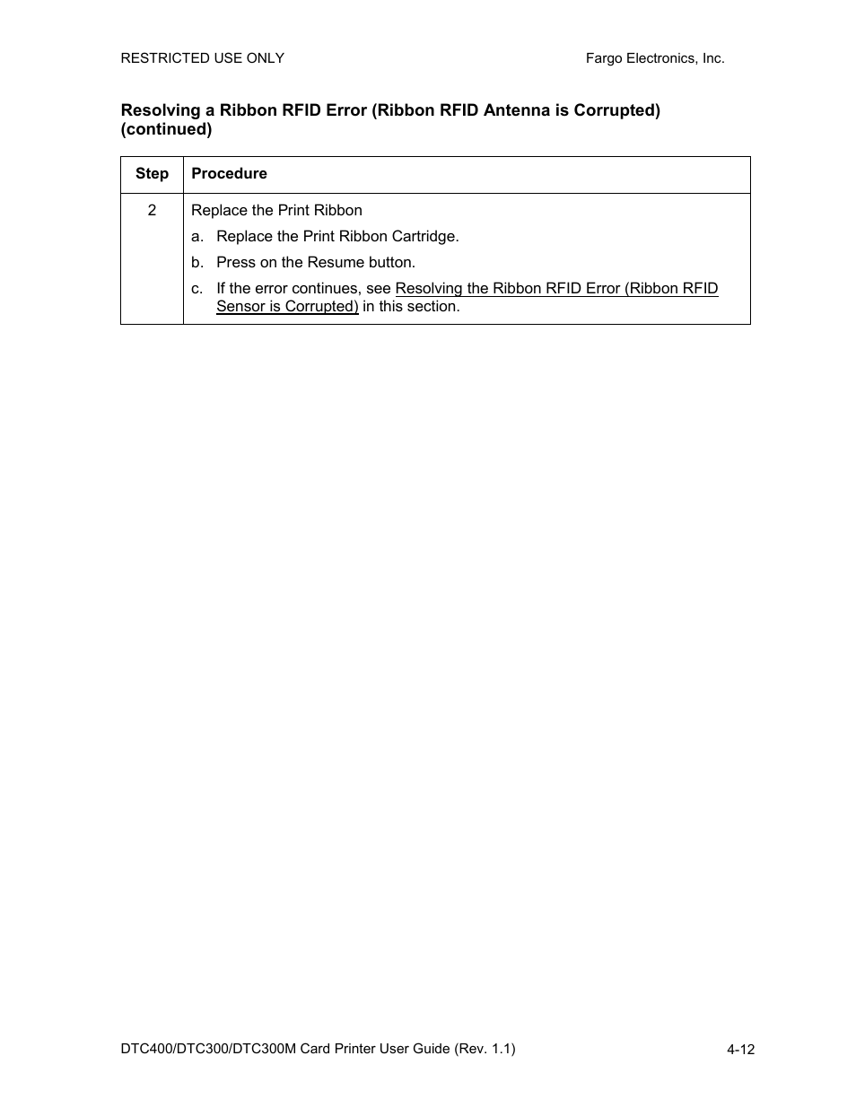 FARGO electronic DTC400 User Manual | Page 69 / 278