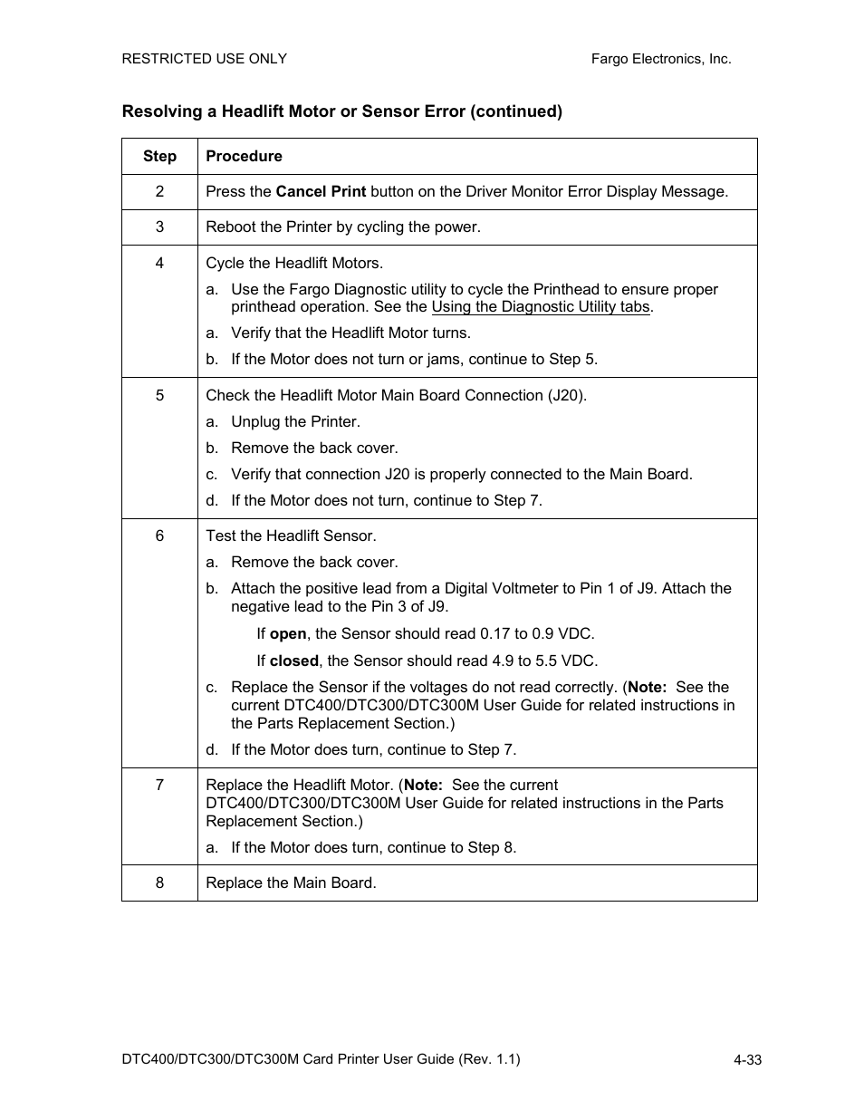 FARGO electronic DTC400 User Manual | Page 90 / 278