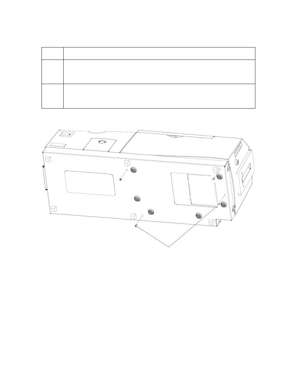 4 screws to secure printer to baseplate | FARGO electronic DTC500 User Manual | Page 149 / 345