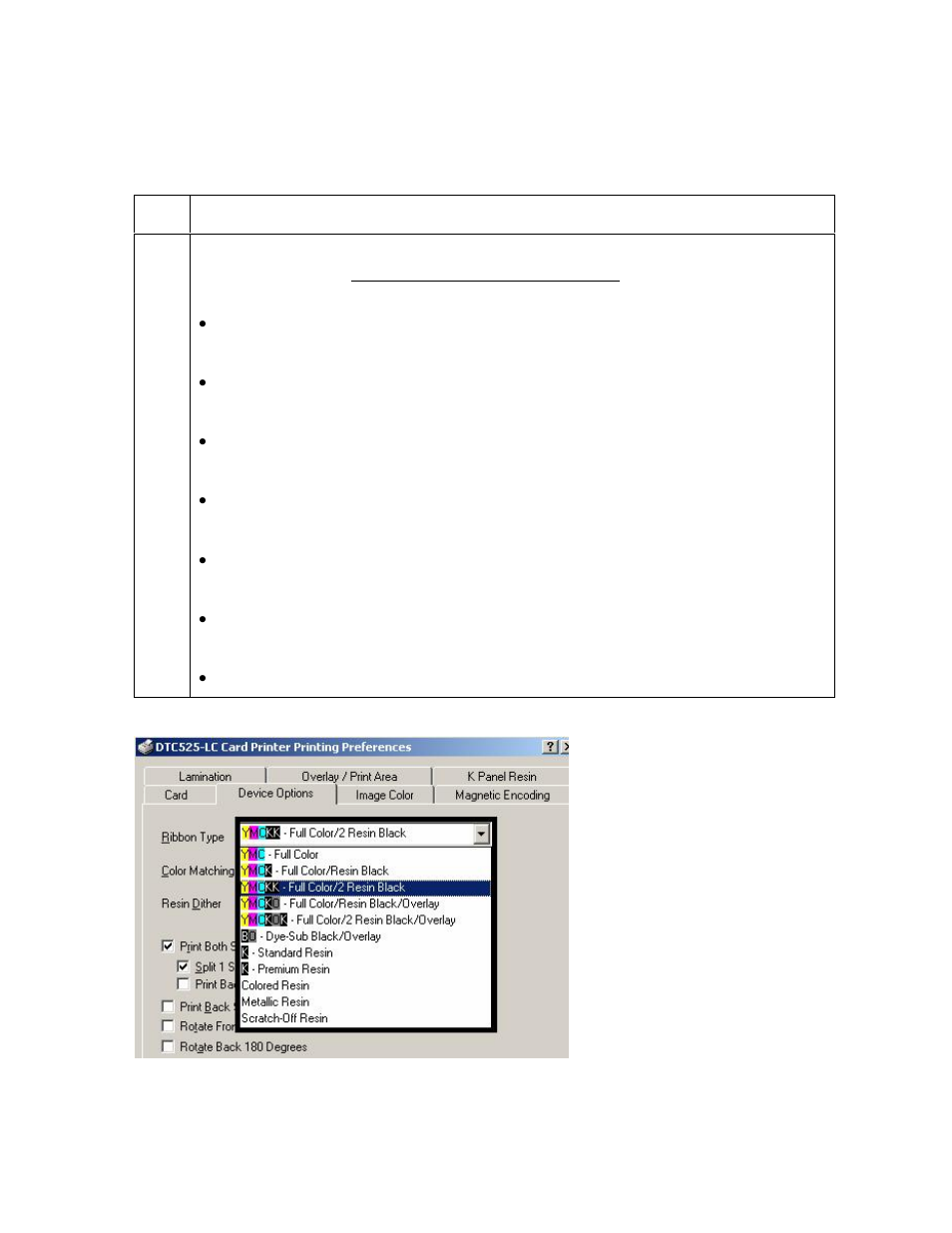Adjusting for the ribbon type | FARGO electronic DTC500 User Manual | Page 155 / 345