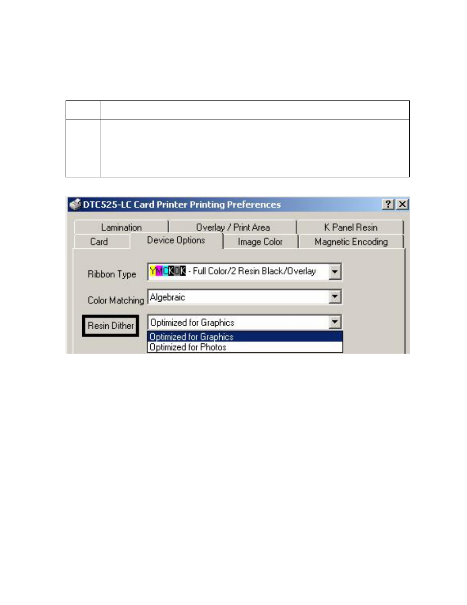 Adjusting for the resin dither | FARGO electronic DTC500 User Manual | Page 157 / 345