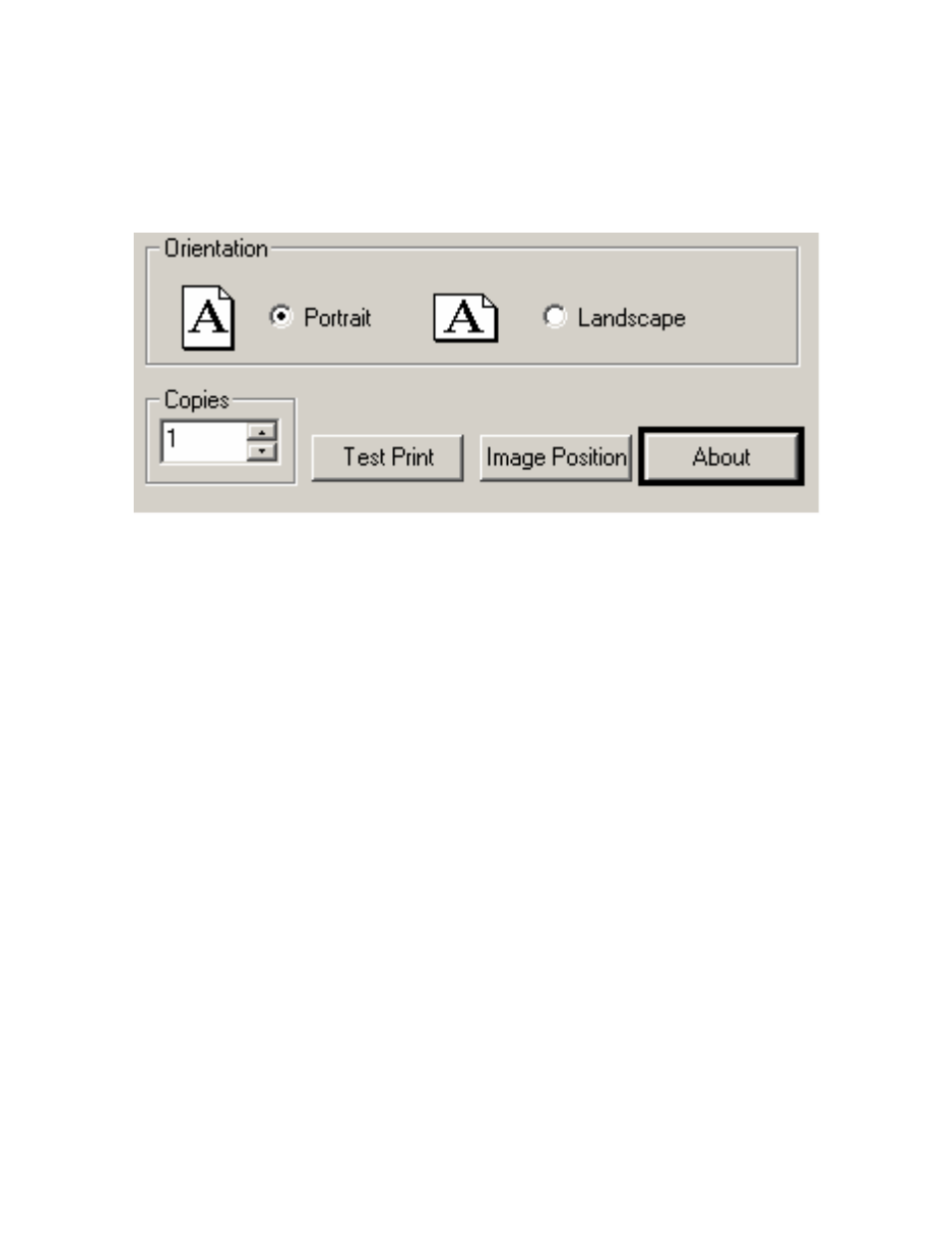 Clicking on the about button | FARGO electronic DTC500 User Manual | Page 224 / 345