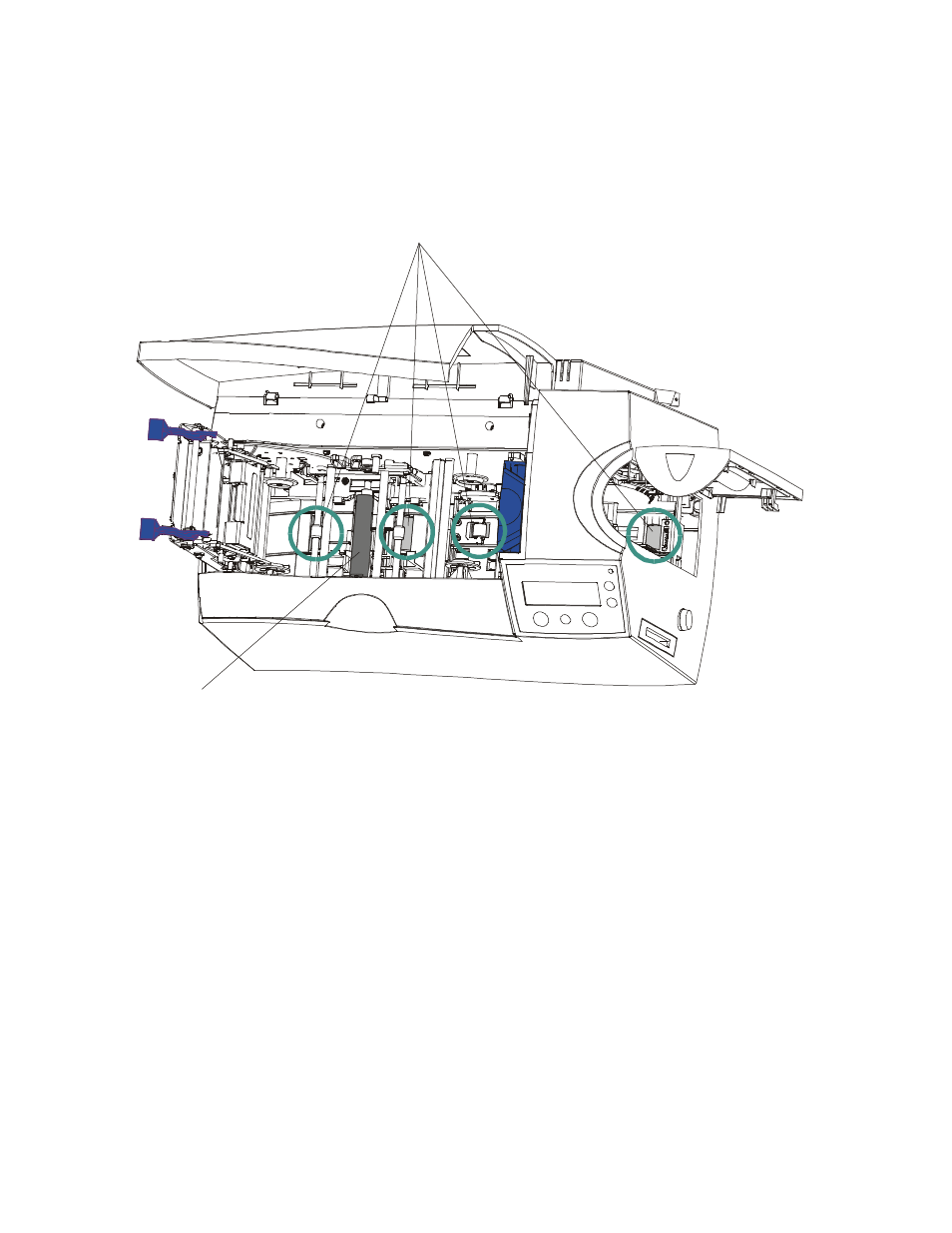 Card feed rollers platen roller | FARGO electronic DTC500 User Manual | Page 241 / 345