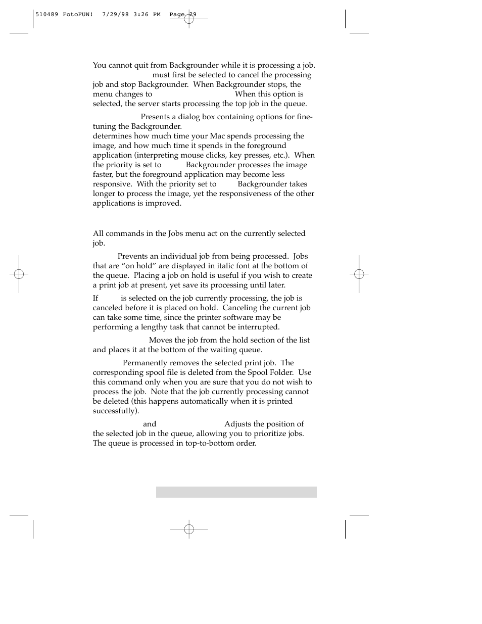 FARGO electronic FOTO 970627-510489-(04) User Manual | Page 31 / 40